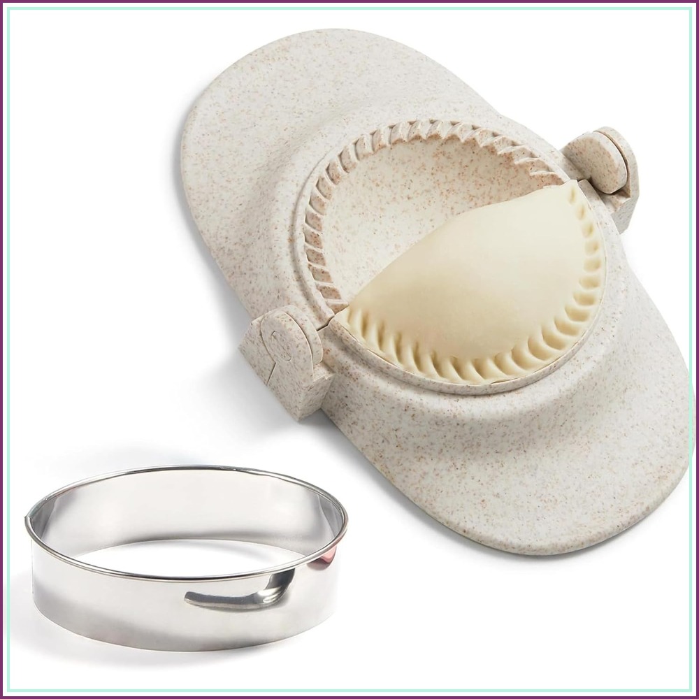 Dumpling Press Set - Dumpling Maker Set with Dough Cutter