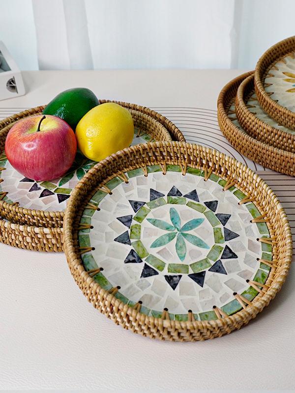 Handwoven ell Fruit Tray Break - Dim Sum Basket 评论和价格