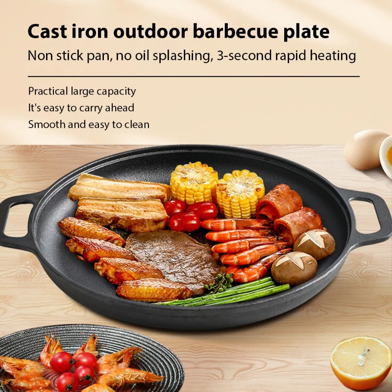 Cast Iron Frying Pan Non-stick - Danish Pancake Pan 评论和价格
