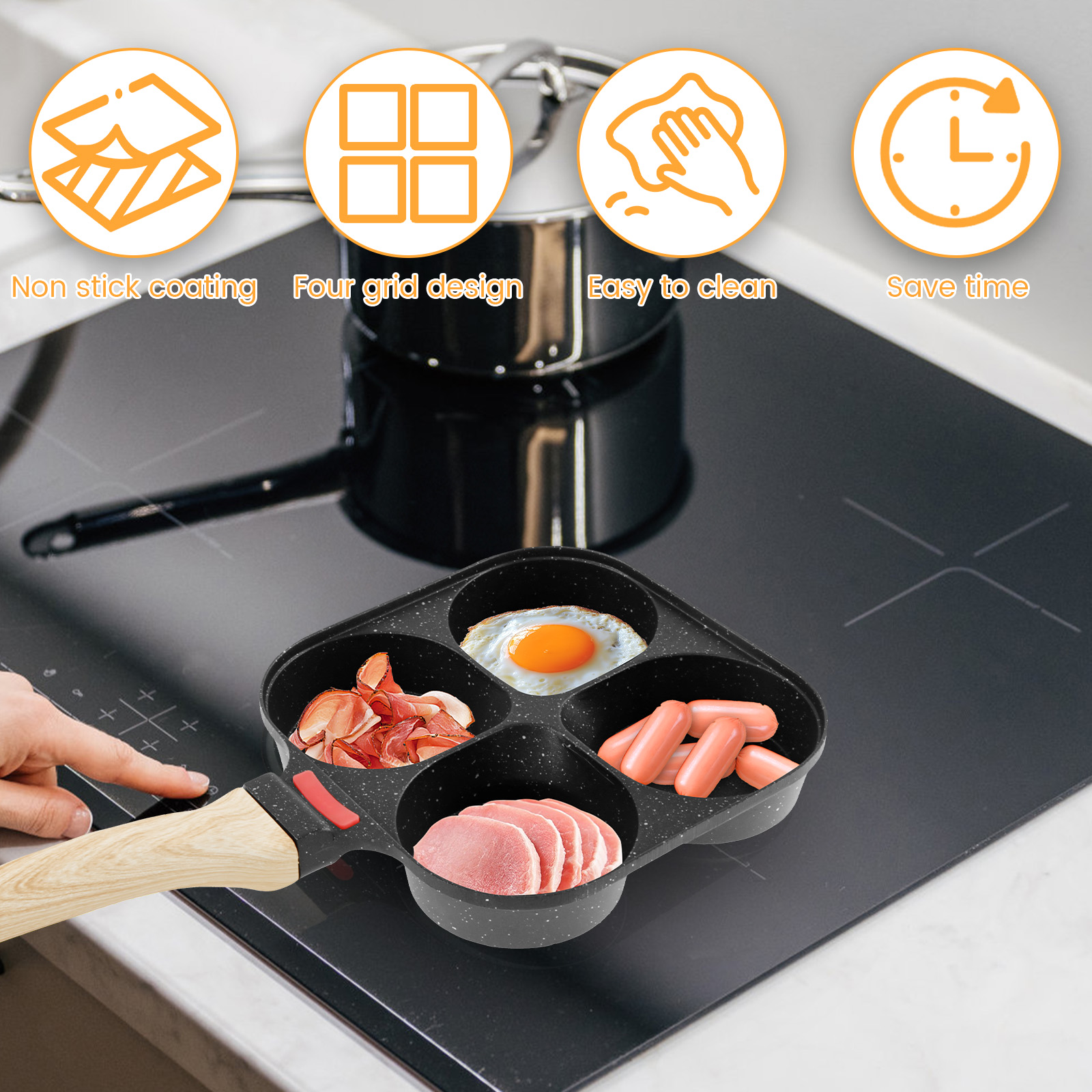 Egg Frying Pan Nonstick Pancak - Egg Waffle Pan 评论和价格