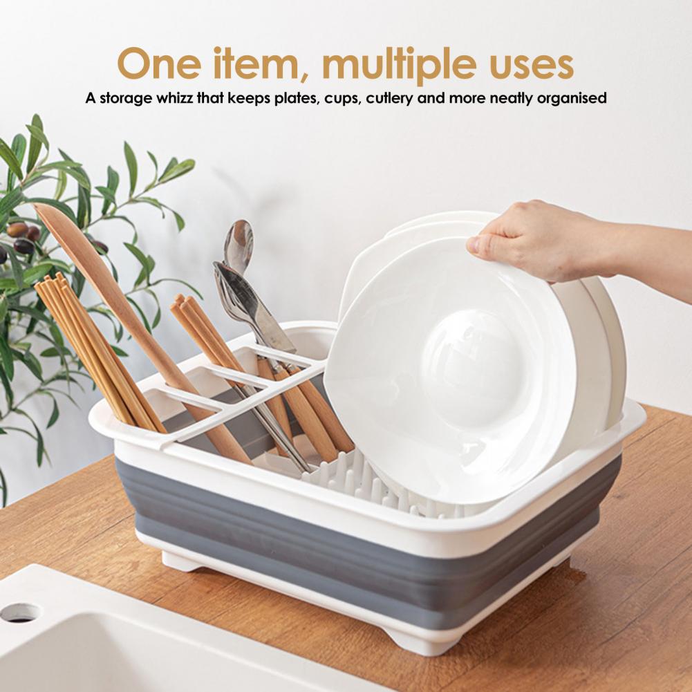 Foldable Dish Drying Rack with - Dim Sum Basket 评论和价格
