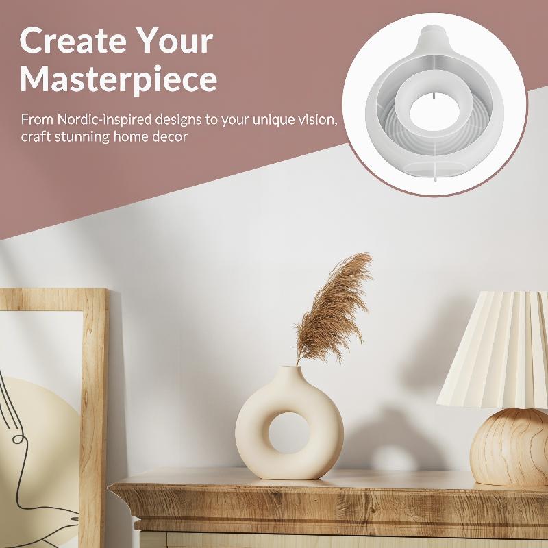 Nordic Donut Shape Vase Silico - Donut Mold Silicone 评论和价格