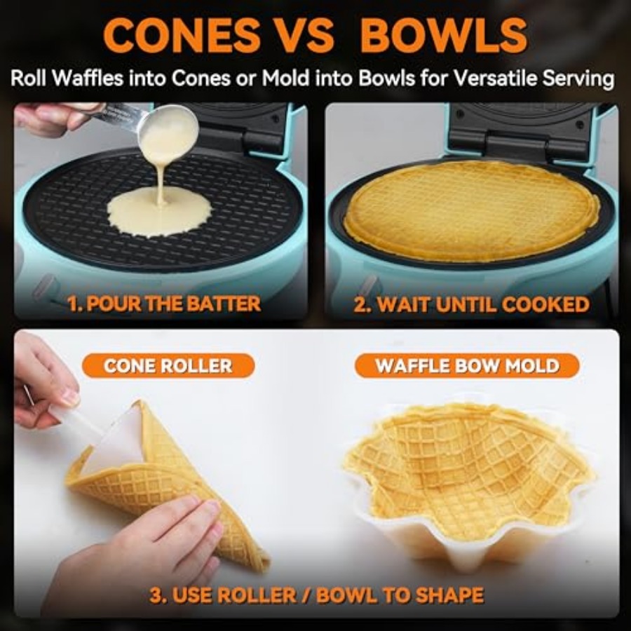 Waffle Cone Maker Machine with - Waffle Cone Maker 评论和价格