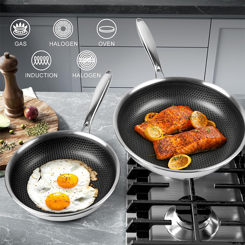 Stainless Steel Frying Pan wit - Egg Waffle Pan 评论和价格