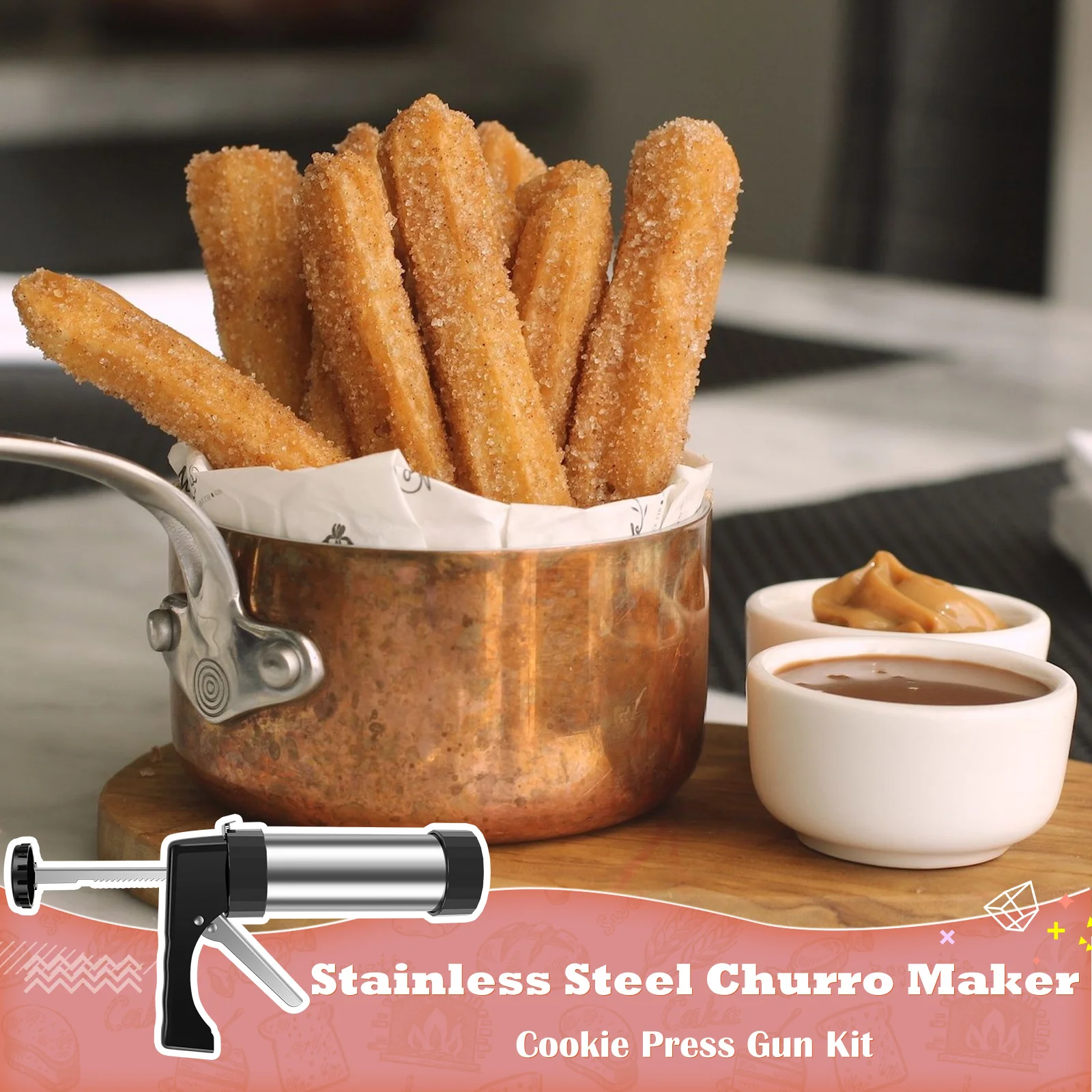 DIY Churro Maker Machine Cooki - Churros Maker Gun 评论和价格