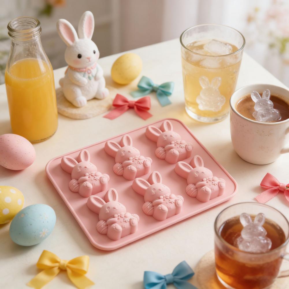 3D Bunny Silicone Ice Mold Cho - Bunny Cake Mold 评论和价格