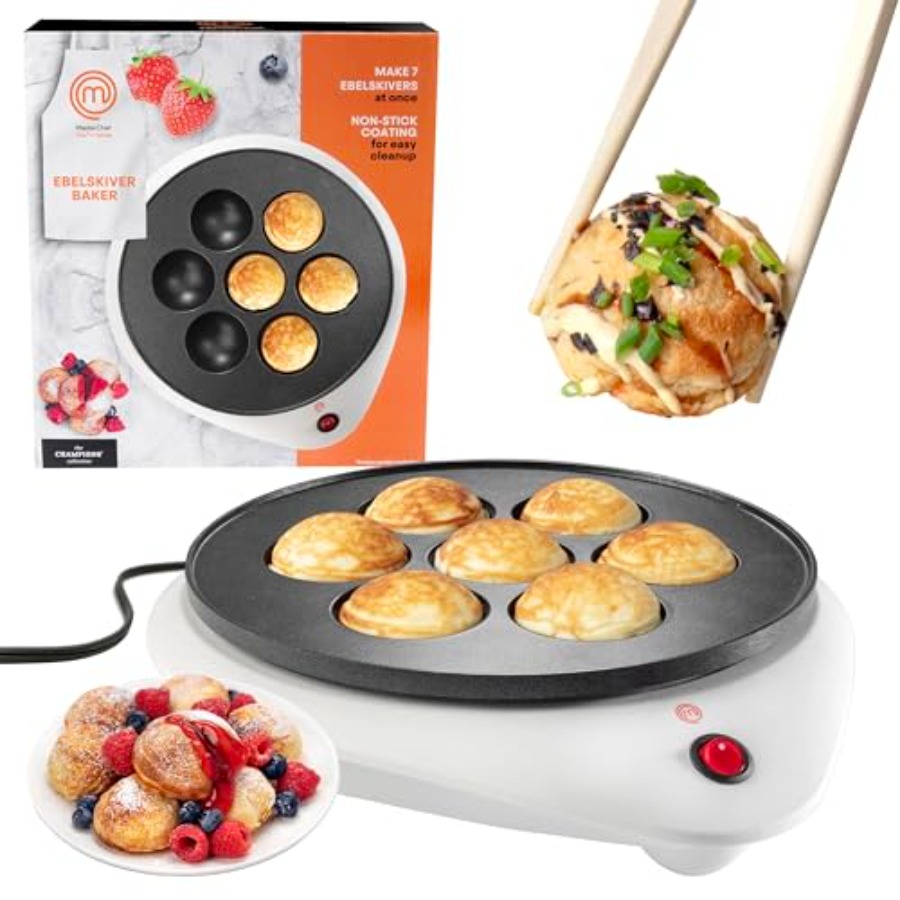 MasterChef Electric Ebelskiver - Takoyaki Grill Plate 评论和价格