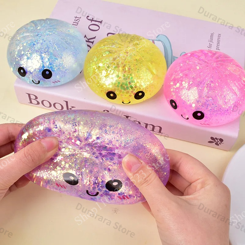 Glitter Dumpling Squishy Toy,  - Bao Steamer Bamboo 评论和价格