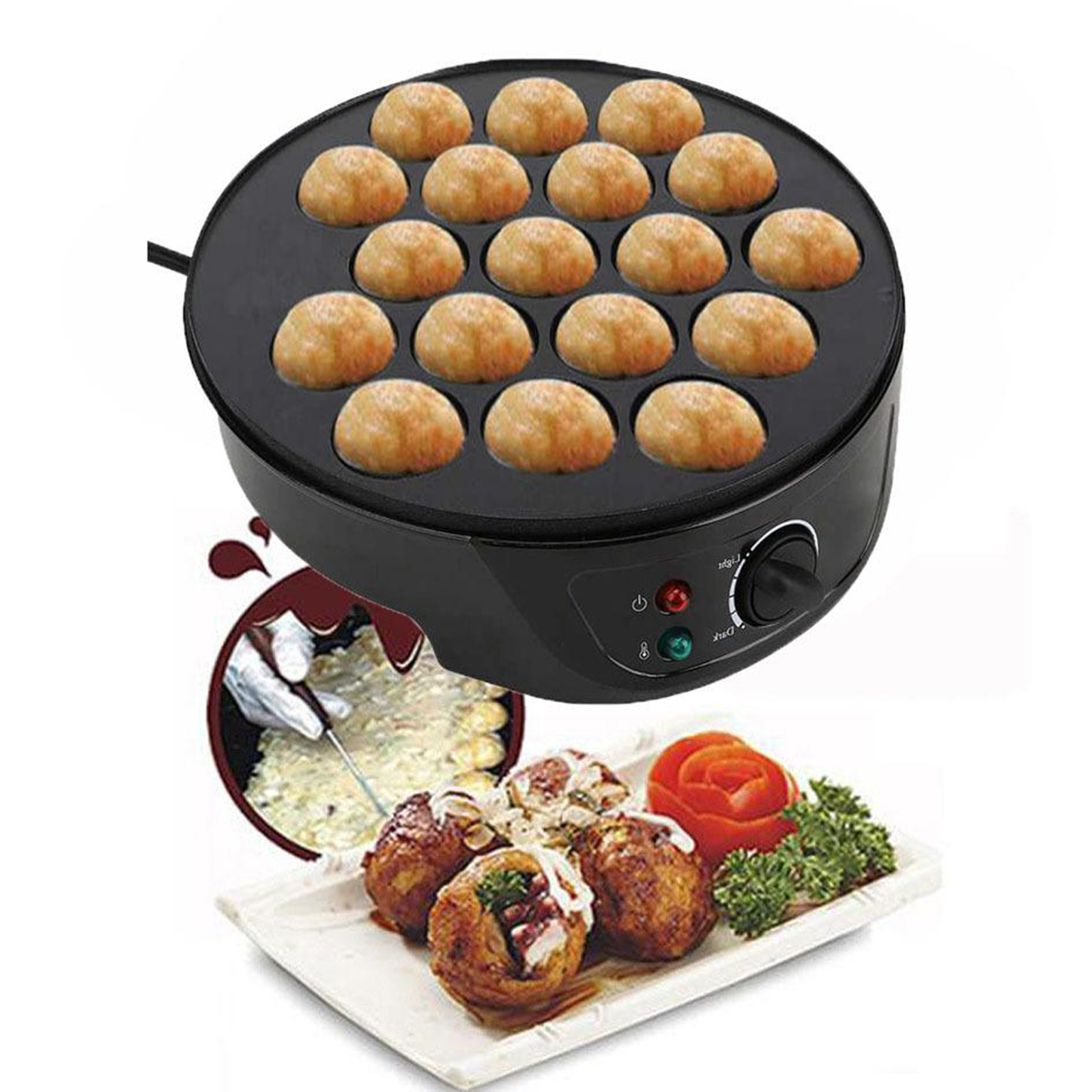 220V Baking Machine Household  - Takoyaki Grill Plate 评论和价格