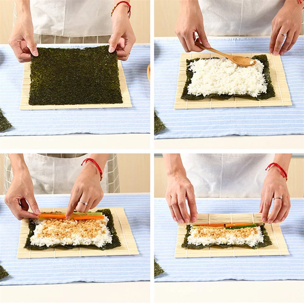 Exquisite Bamboo Sushi Mat wit - Spring Roll Wrapper 评论和价格