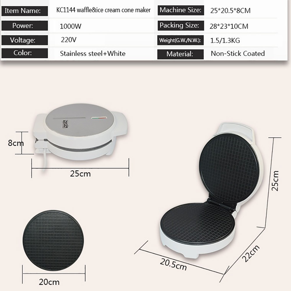 Waffle Cone Make Premium Egg R - Waffle Cone Maker 评论和价格