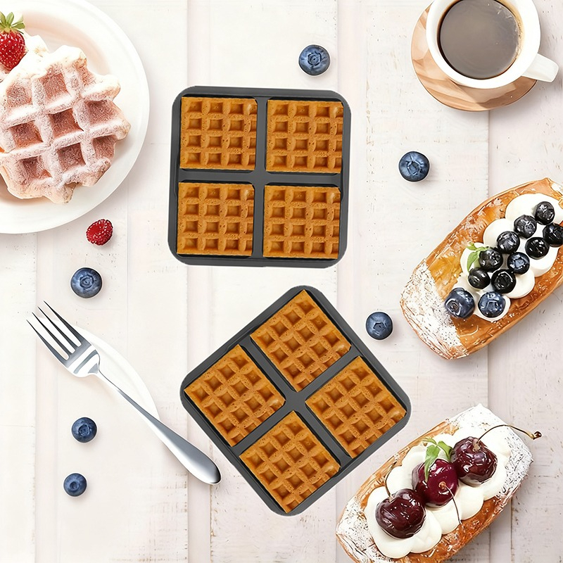 Square Waffle Mold, Non-Stick  - Egg Waffle Pan 评论和价格