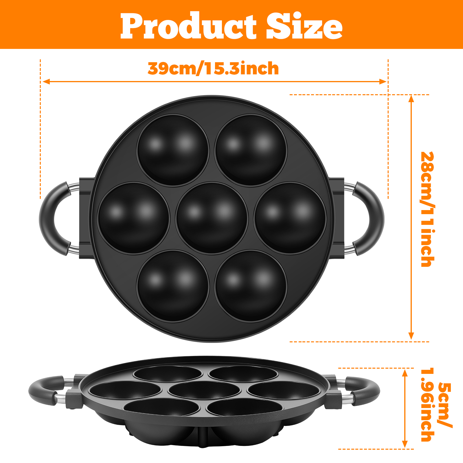 16/7 Holes Takoyaki Pan Alumin - Takoyaki Grill Plate 评论和价格