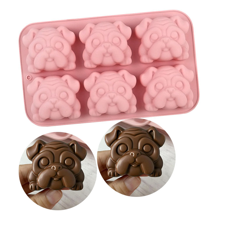 Bulldog Chocolate Silicone Mol - Bunny Cake Mold 评论和价格