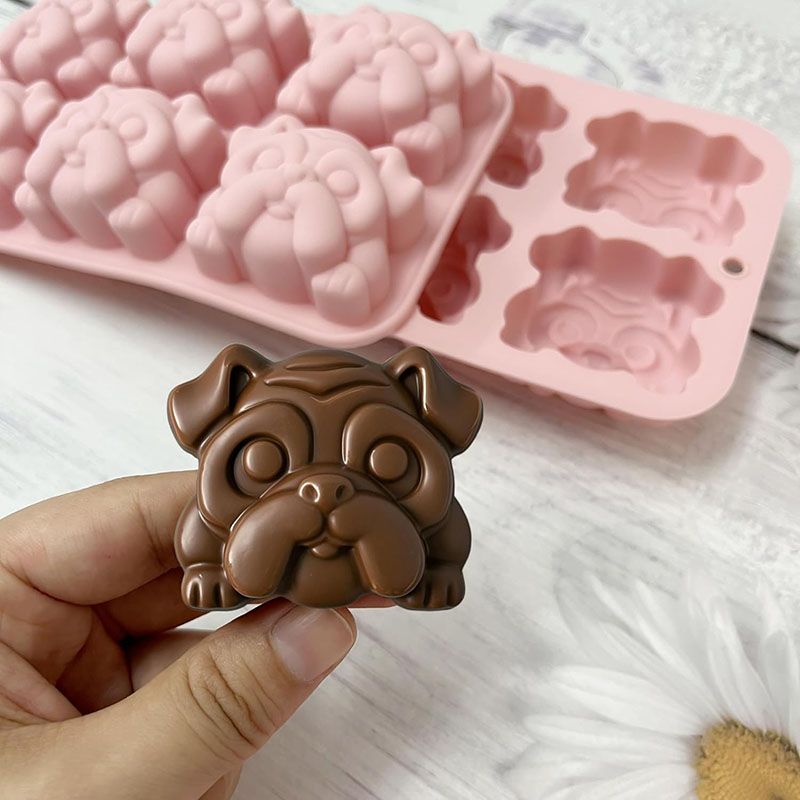 Bulldog Chocolate Silicone Mol - Bunny Cake Mold 评论和价格