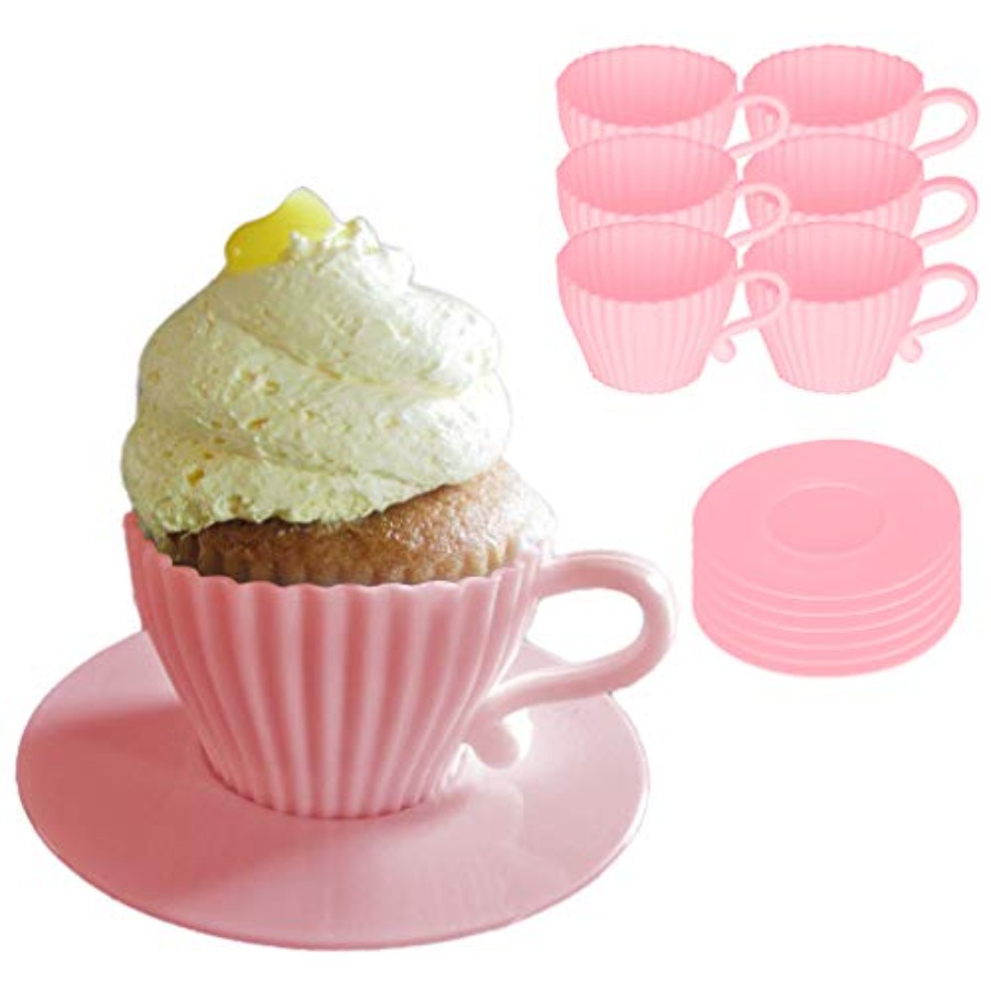 Silicone Teacup Set 12 Pc - Cu - Donut Mold Silicone 评论和价格