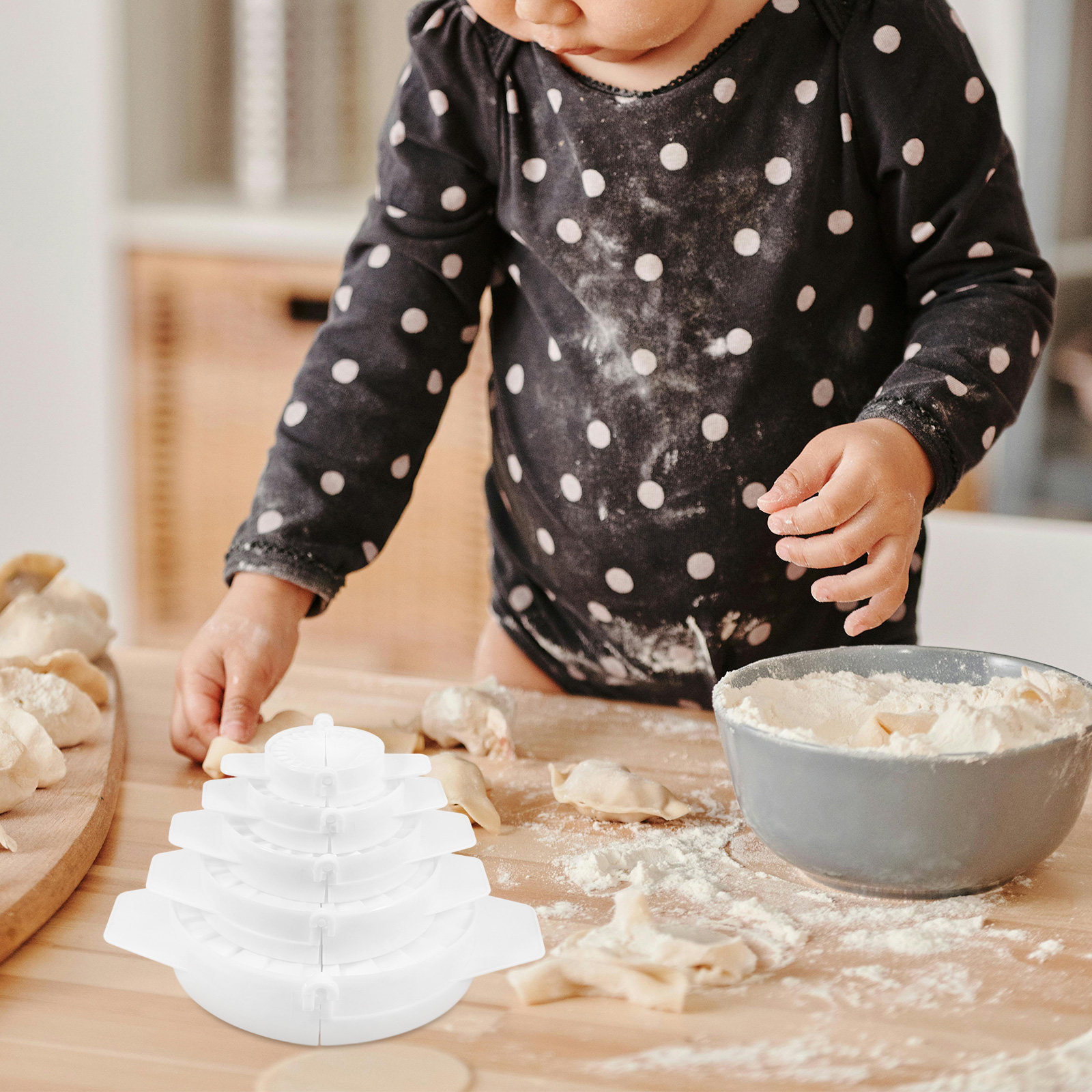5Pcs Chinese Dumpling Maker Se - Dumpling Press Set 评论和价格