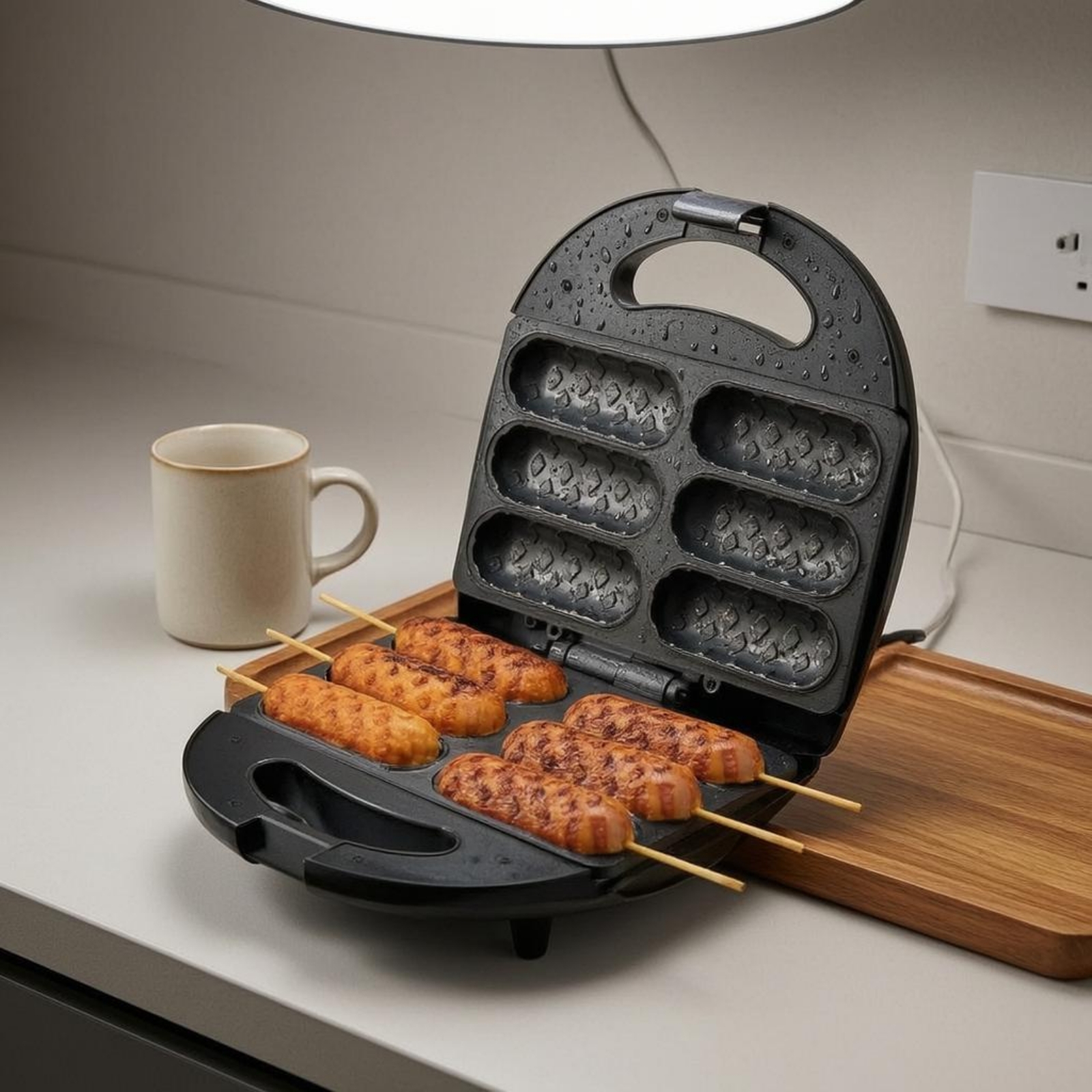 Corn Dog Maker Double-Sided He - Corn Dog Stick 评论和价格