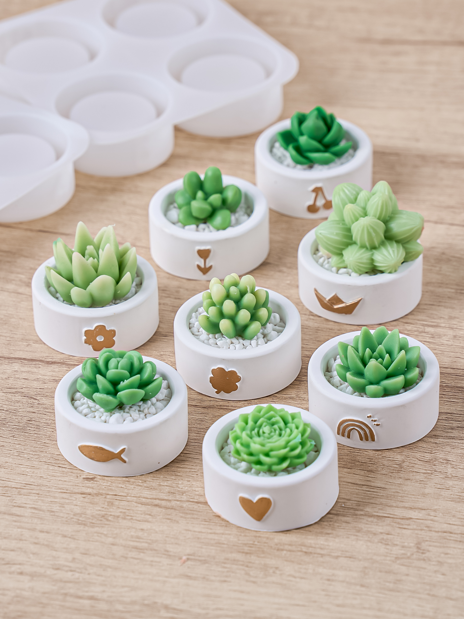 Round Candle Cup Holder Silico - Potsticker Mold 评论和价格