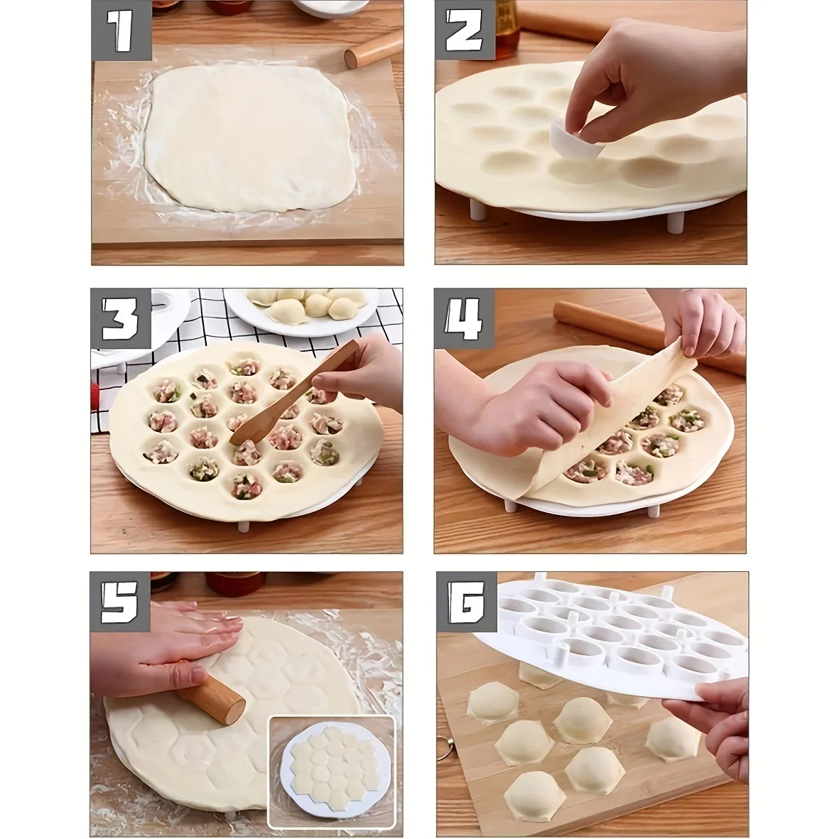 1pc-Simple Chinese Dumplings M - Dumpling Press Set 评论和价格