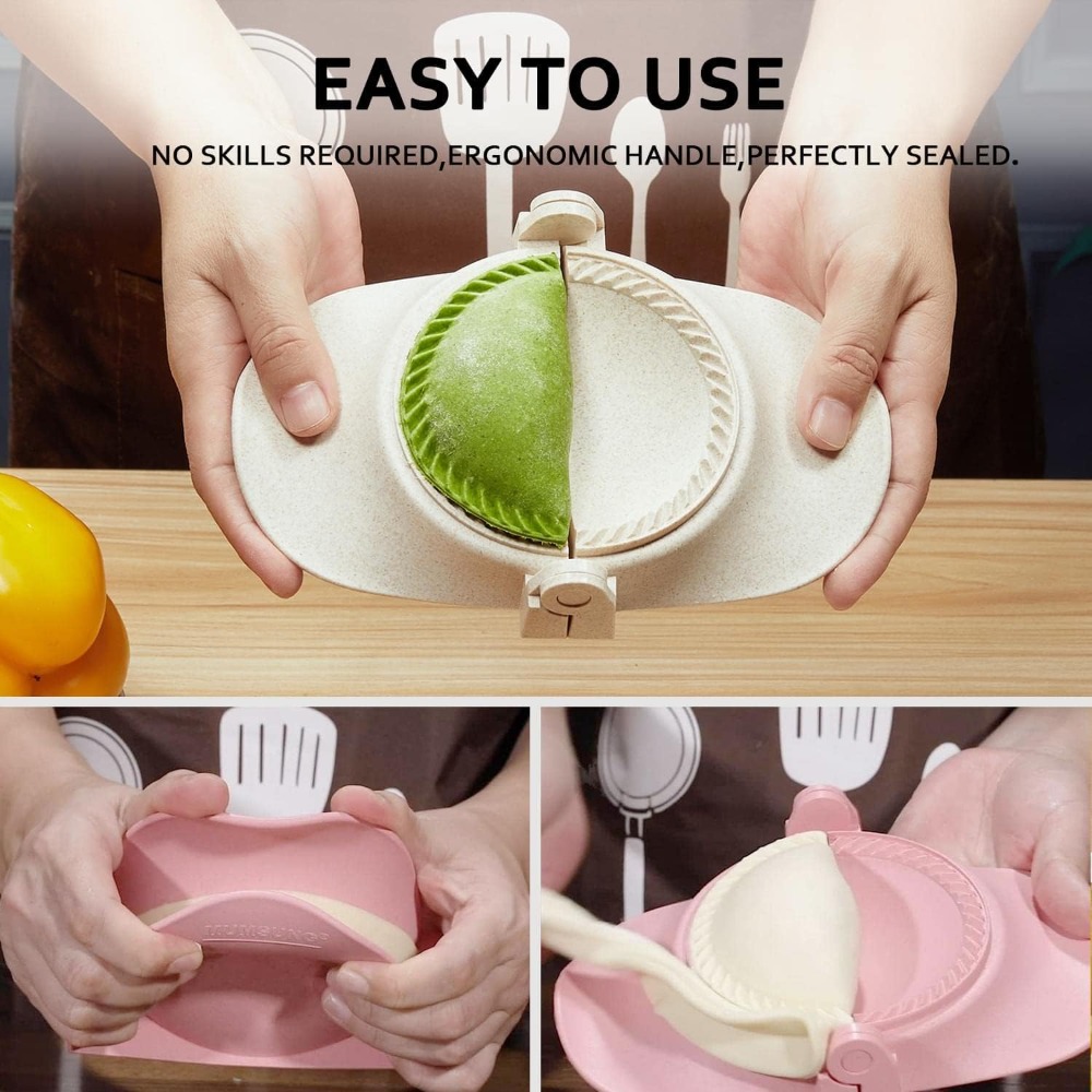 5 Inch Extra Large Empanada Ma - Dumpling Press Set 评论和价格