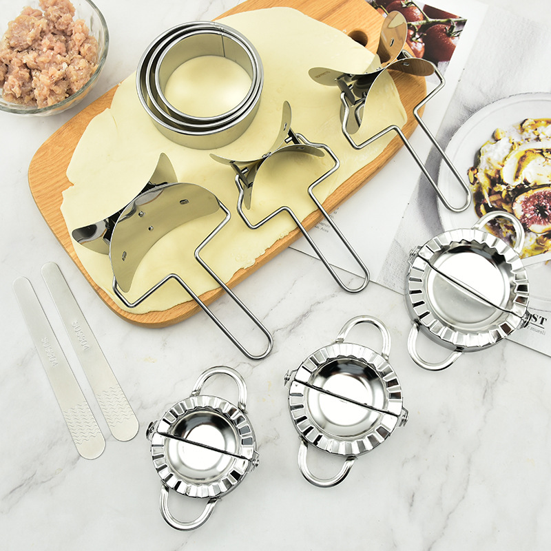 Stainless Steel Dumpling Maker - Dumpling Press Set 评论和价格