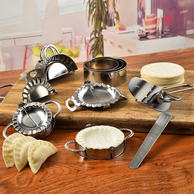 Stainless Steel Dumpling Maker - Dumpling Press Set 评论和价格