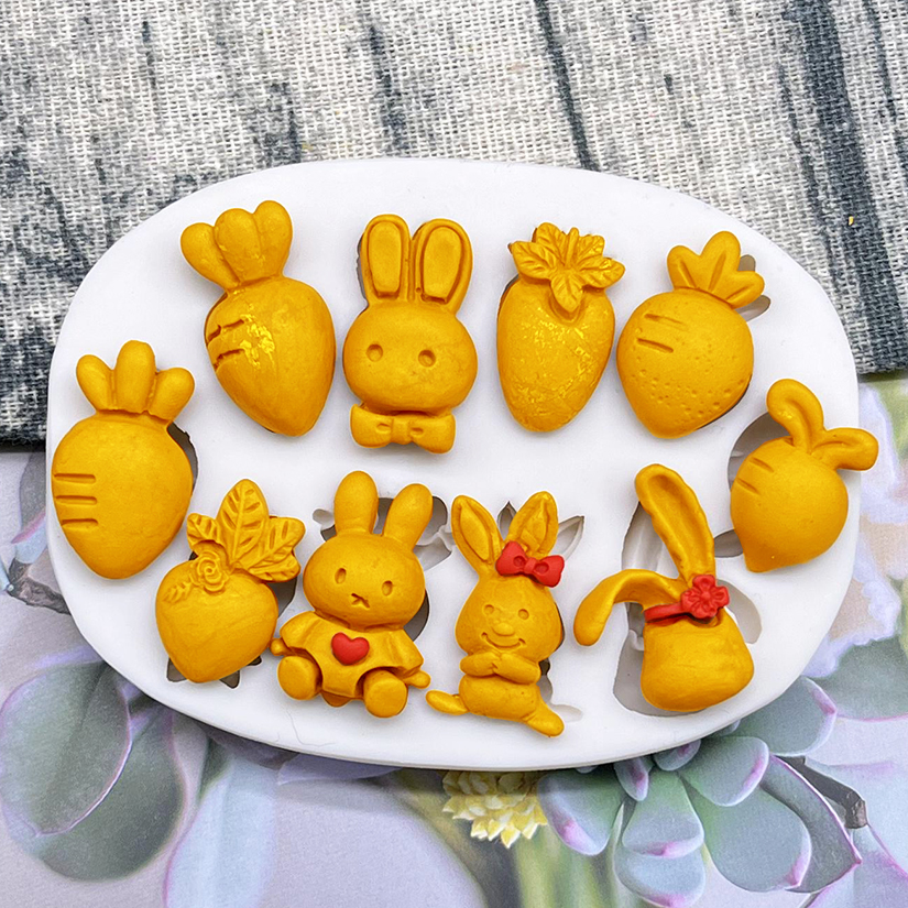 Easter Bunny Rabbit Radish Sil - Bunny Cake Mold 评论和价格