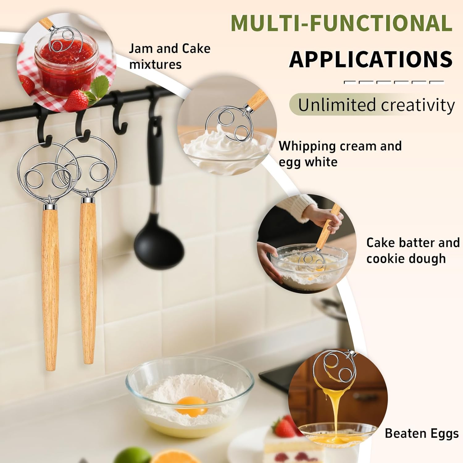 Danish Dough Whisk Stainless S - Danish Pancake Pan 评论和价格