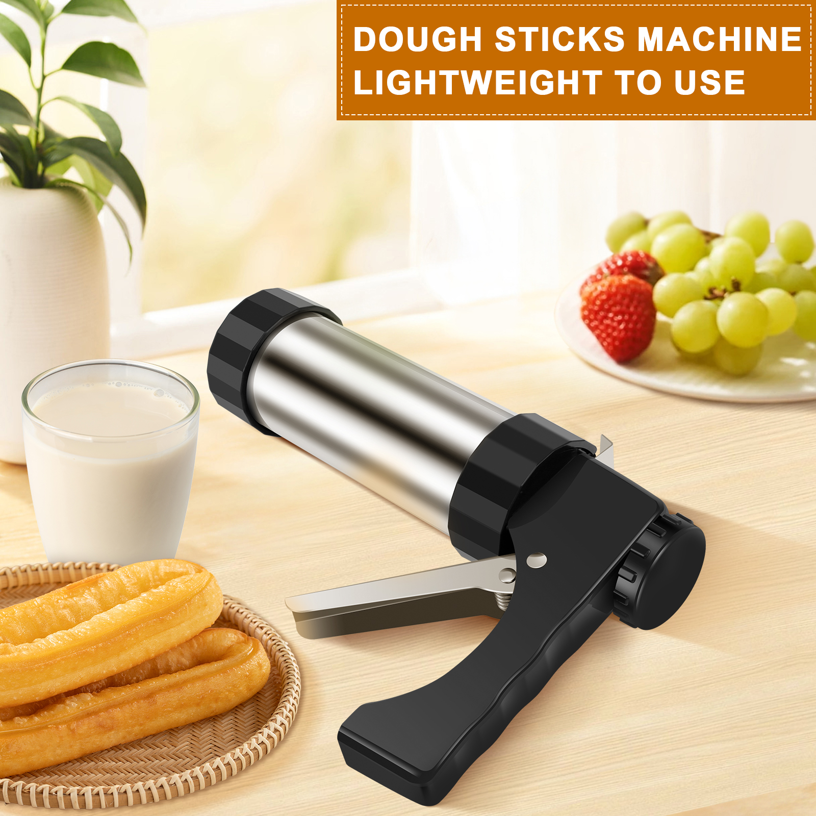 Cookie Press Gun Kit Stainless - Churros Maker Gun 评论和价格