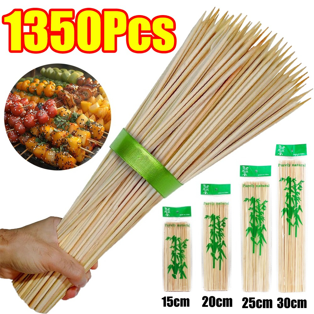 90-1350Pcs BBQ Bamboo Sticks D - Corn Dog Stick 评论和价格