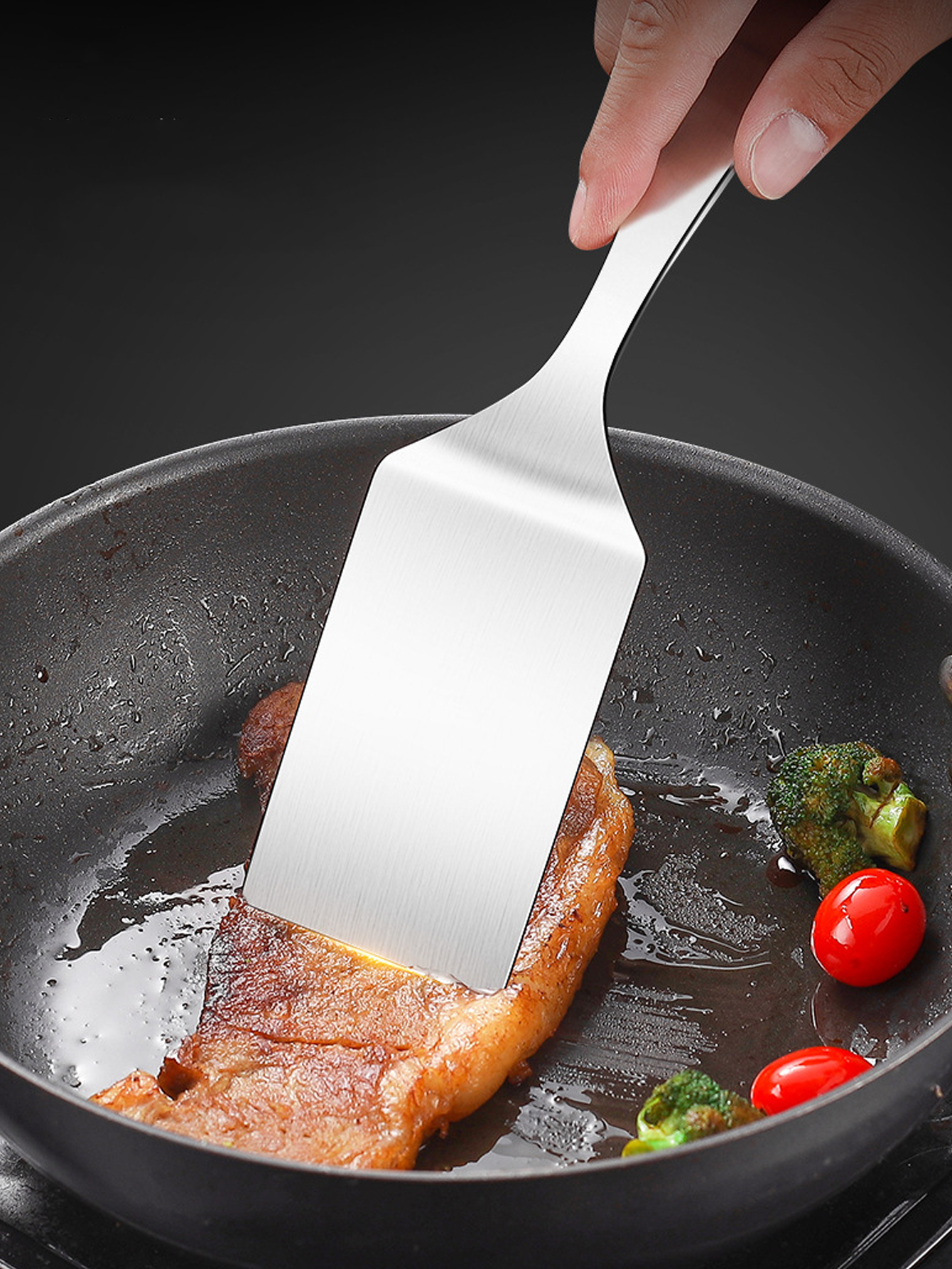 2pc/1pc Small Stainless Steel  - Okonomiyaki Spatula 评论和价格